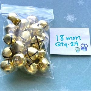 Crafting Jingle Bells-Gold-Pkg of 24-NEW